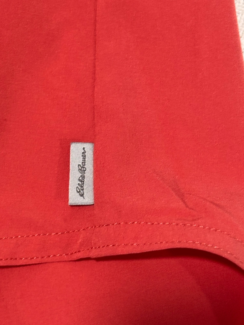 🔴Eddie Bauer Coral-Red Button Down Shirt - Picture 8 of 12